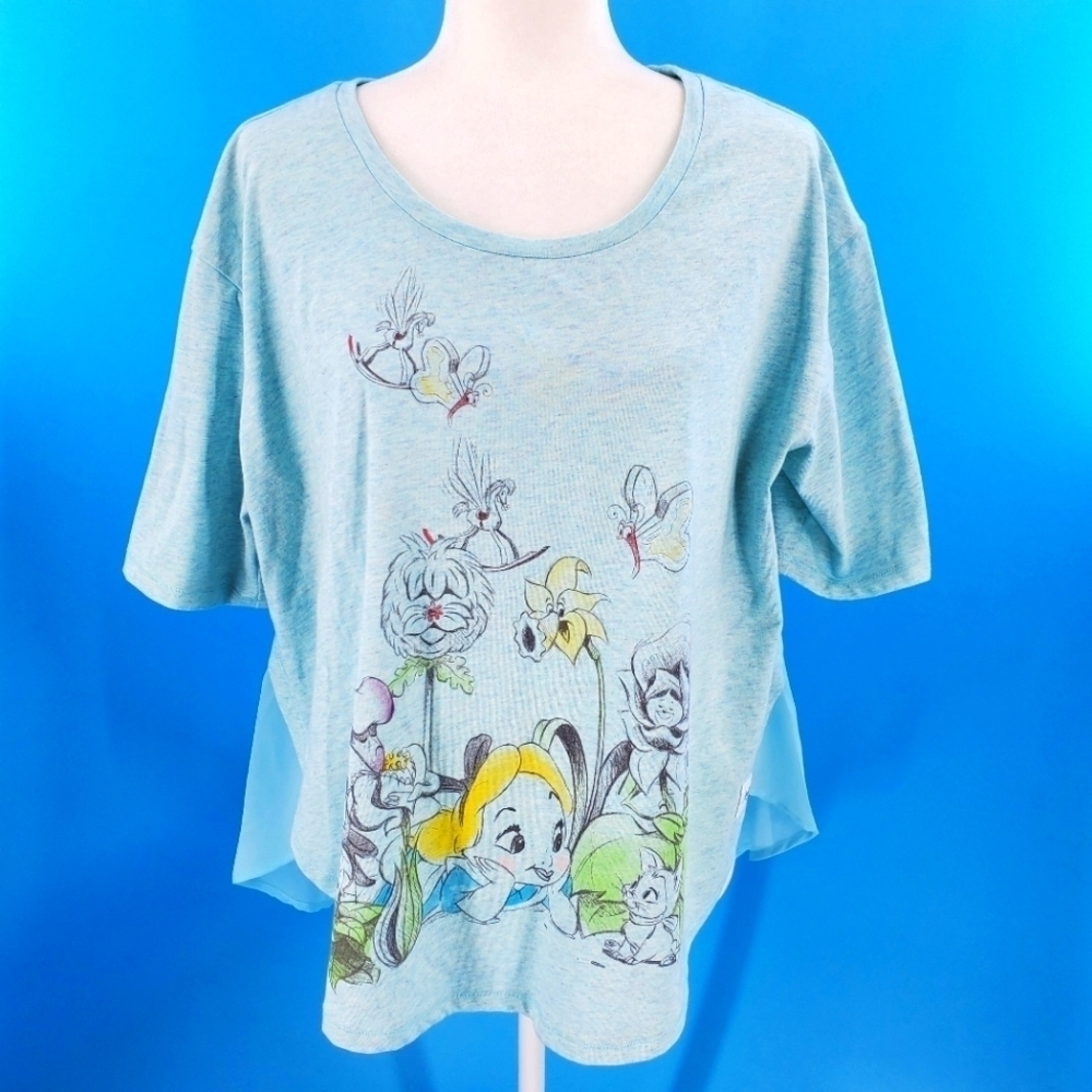 Disney Store "Alice in Wonderland" blue top Animators' Collection